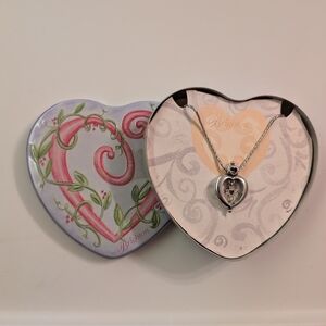Brighton Silver Heart Locket Necklace